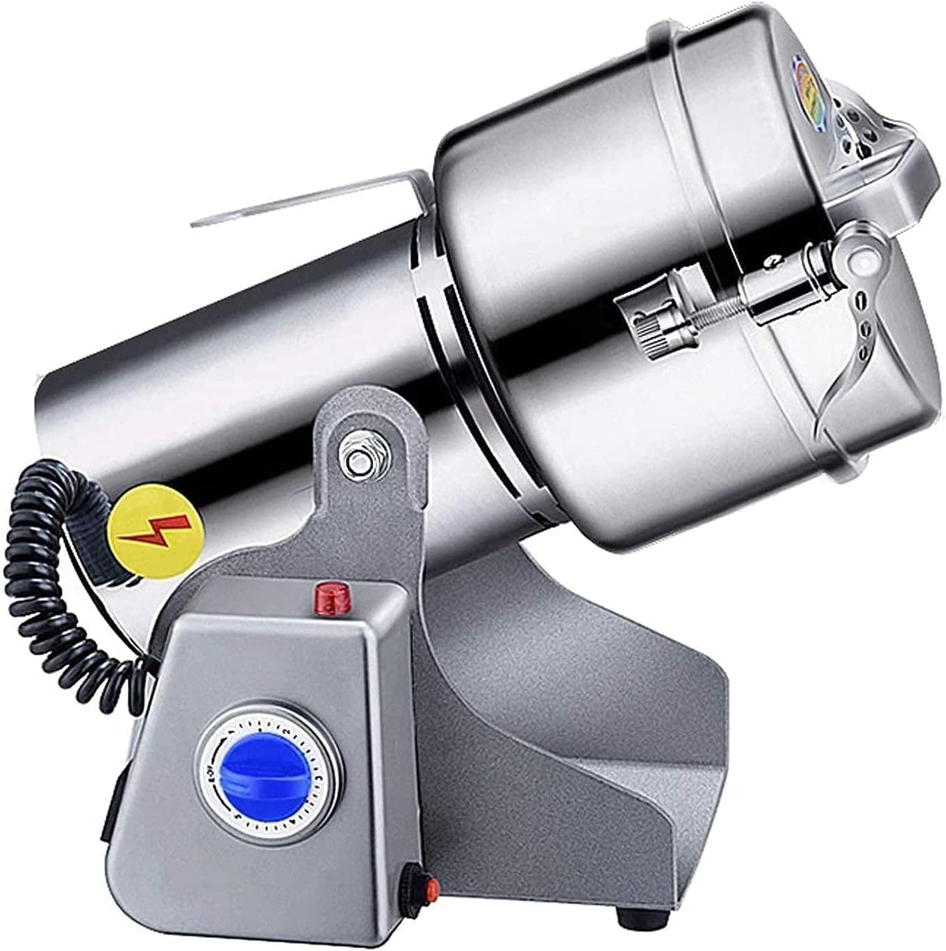 Grain Crusher Electric High Performance Grain Mill Swing Type 220V 2000G Large-Scale Stainless Steel Grain Grinder Cereal Mill Flour Powder Machine Herb Pulverizer Superfine Powder Machine