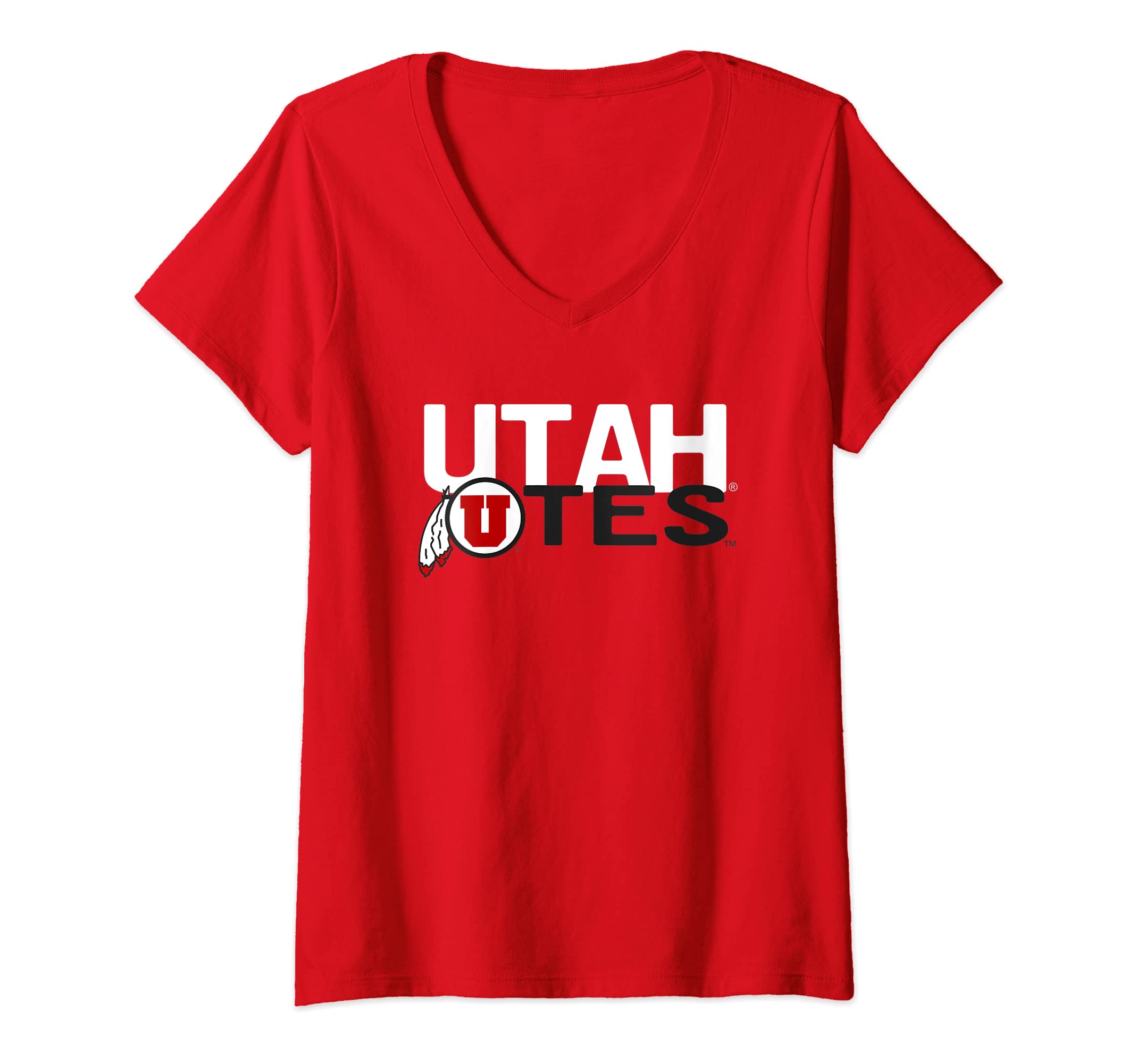 Elite AuthenticsUtah Utes Well Built Red Officially Licensed V-Neck T-Shirt