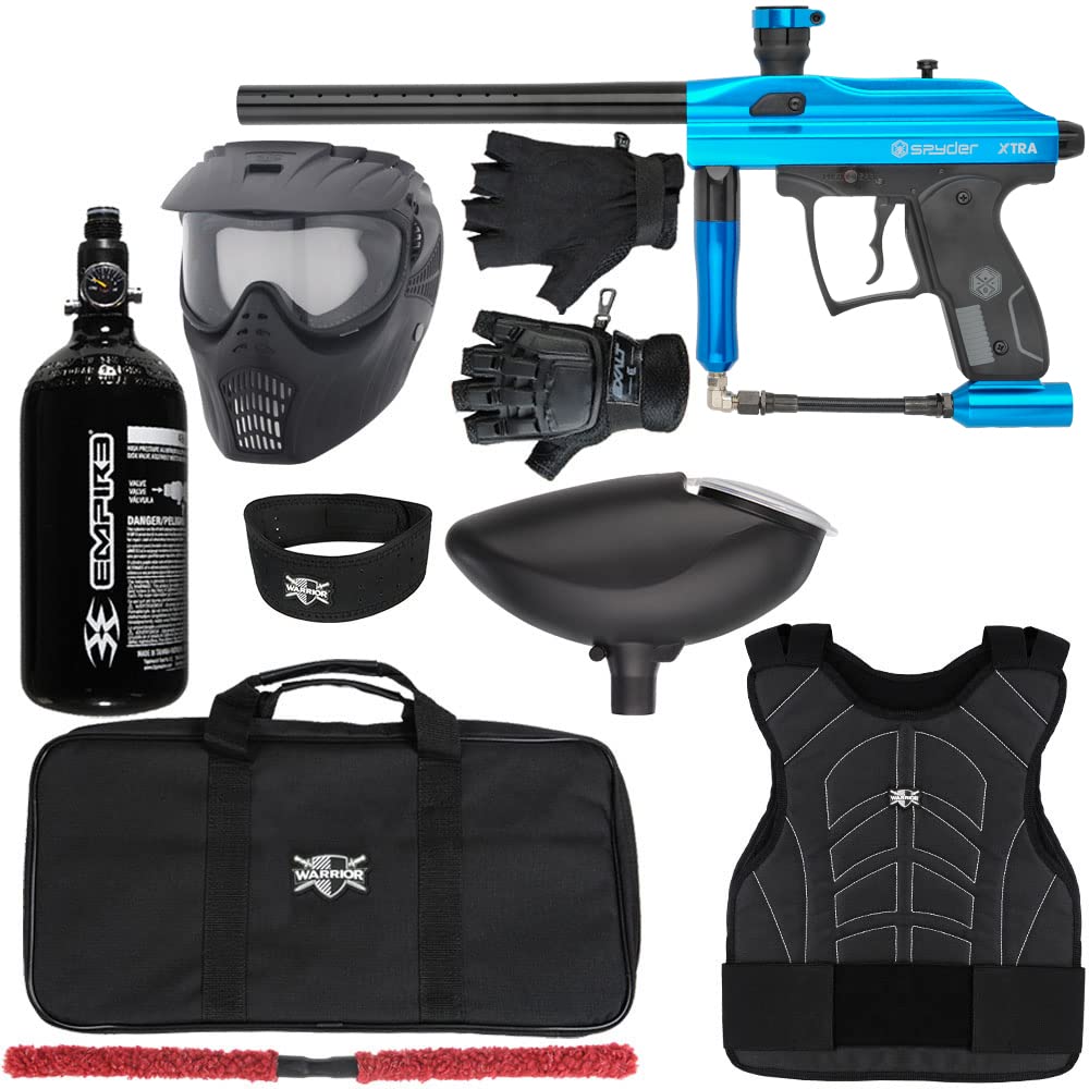 Action Village Kingman Spyder Xtra Level 1 Protector Paintball Gun Package Kit
