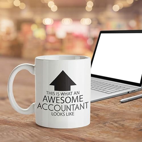 Miniatura 6 de Taza de café divertida de ocupación – This Is What An Awesome Accountant Looks Like – Inspirador sarcasmo cumpleaños Navidad Humor idea de regalo