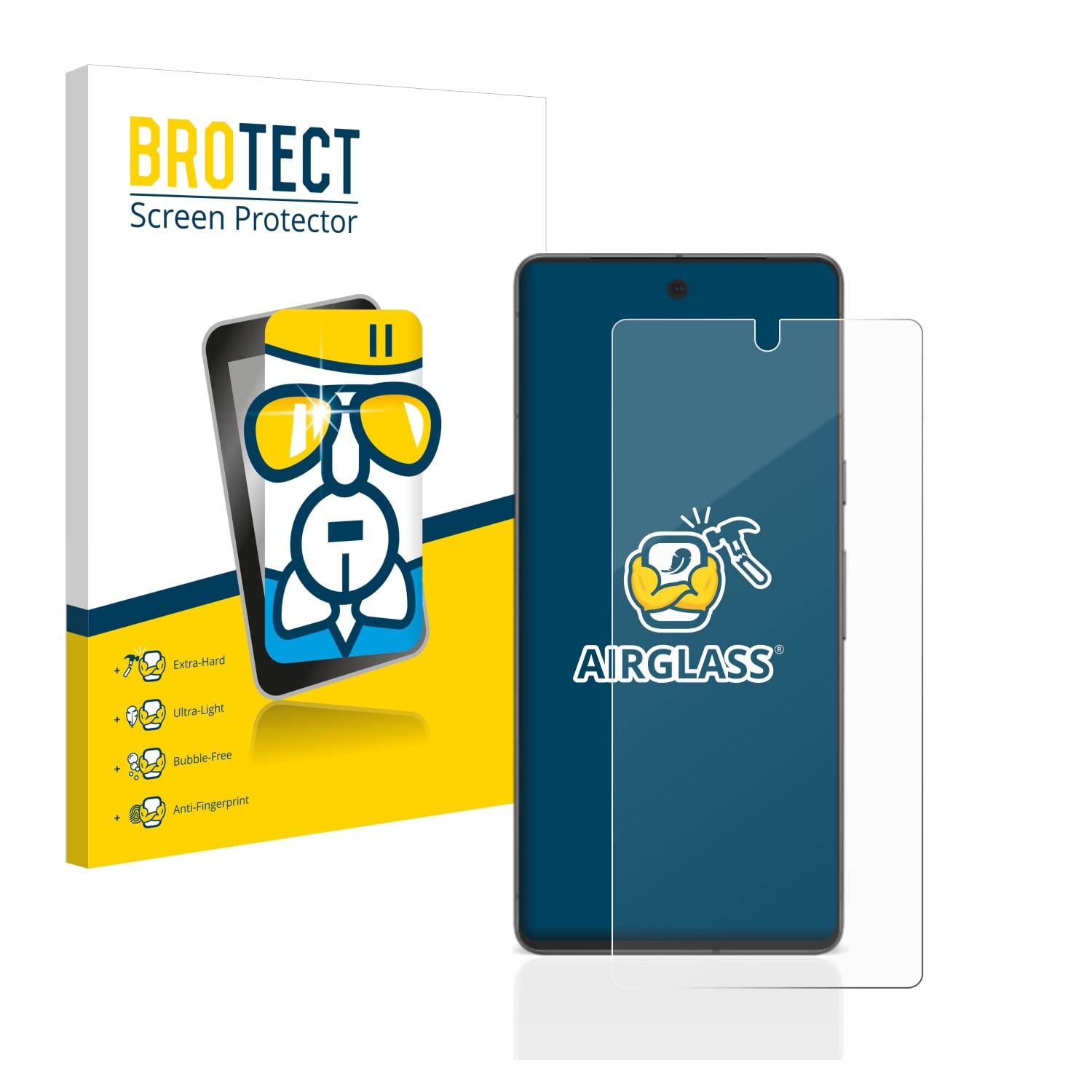 BROTECT Schutzglas für Google Pixel 7 Schutzfolie Panzer Folie Glas Displayschutz Made in Germany [Extrem Kratzfest 9H, Anti-Fingerprint,Transparent]