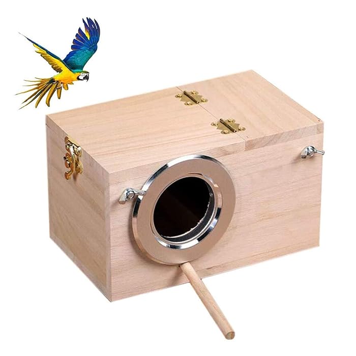 Buy Tfwadmx Bird Cage Nest Wood Aviary Breeding Box Mating House, Bird