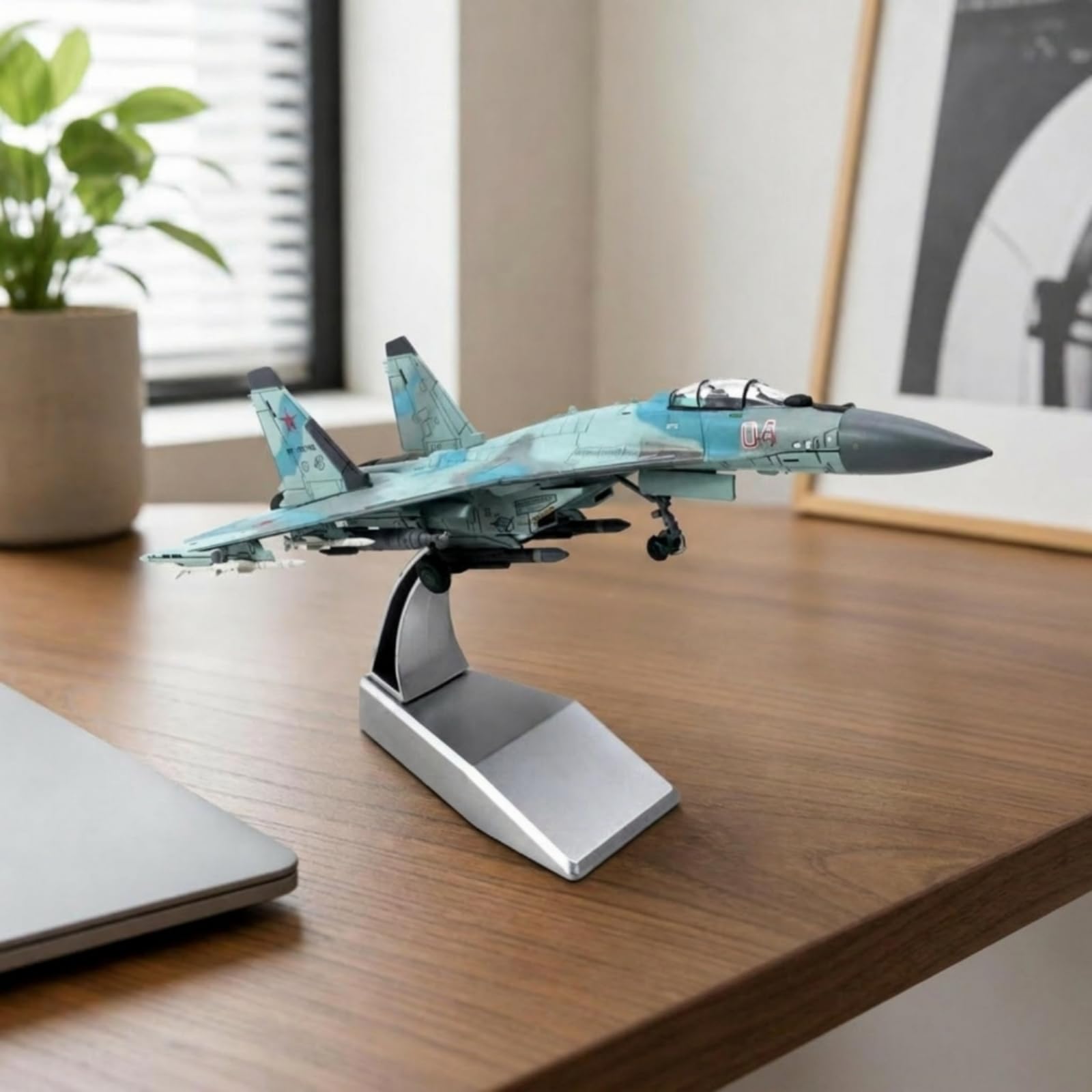 Dettagli Realistici Collezionabile Modellino Statico SU-35 1:100 Modellino Jet SU-35, Nero