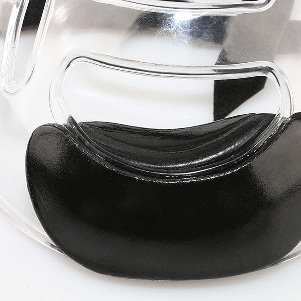 Gonetre Taekwondo Headgear Clear Face Guard Protective Helmet AntiScratch Durable Impact Tested with Vents for Boxing Karate Martial Arts Transparent 22cm High 20.5cm Wide