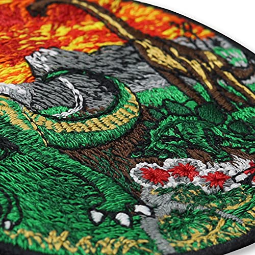 Toppa ricamata ferro o cucitura: Dinosauri Mondo