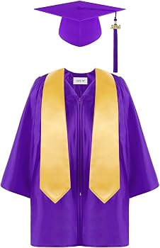 Costume Laurea Bambini Unisex Con Toga, Tocco E Nappa – Abito Da Cerimonia Per Asilo E Scuola, 4-10 Anni, Ideale Per Diplomi, Recite E Carnevale