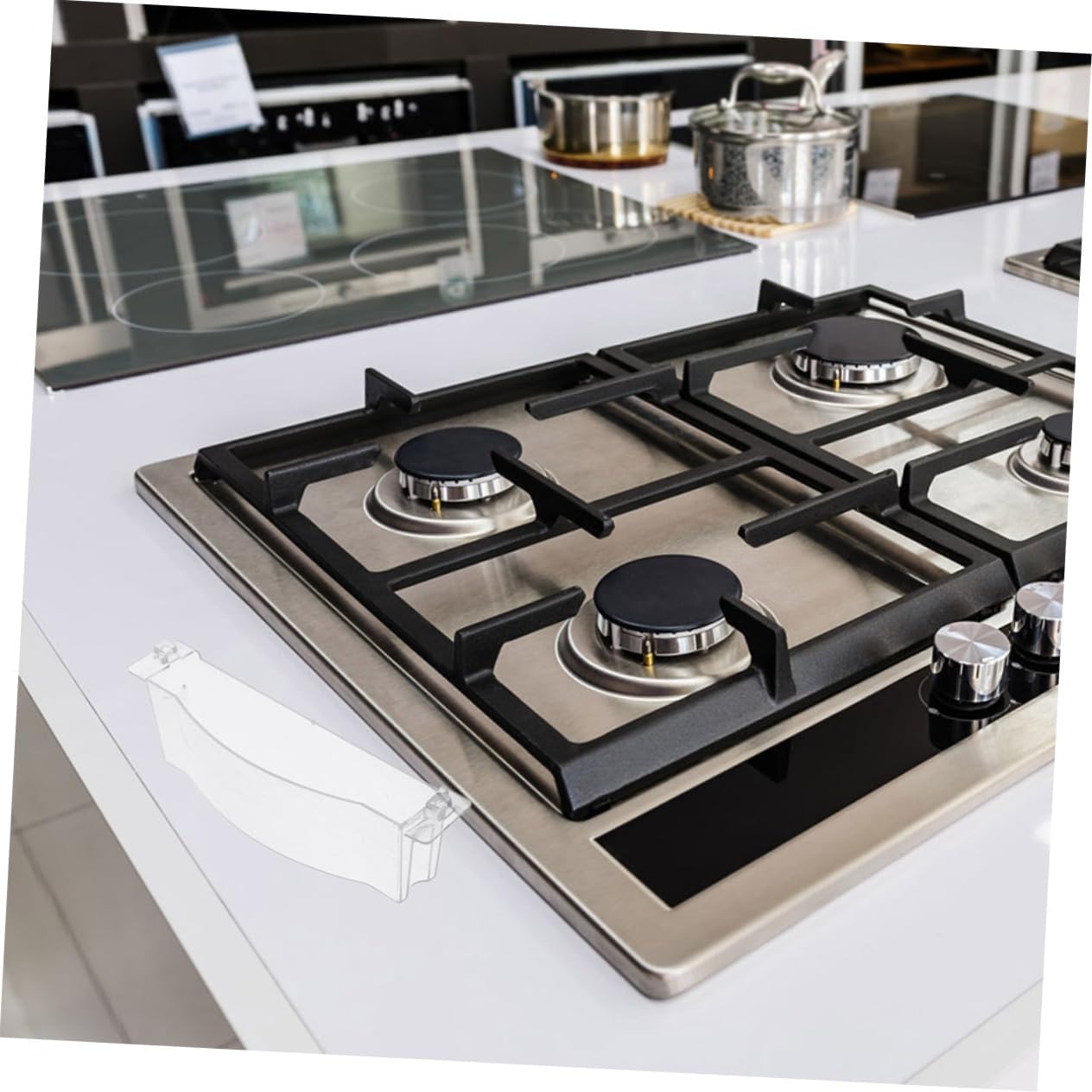 STOBOK 2pcs Thickened Oil Collection Tray for Kitchen Range Hood Universal Grease Catcher Plastic Round Oil Collector Compatible Gas Stoves