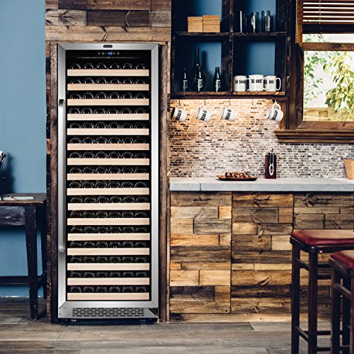 Whynter Bwr-1662Sd 166 Wine Bottle Built-In Or Freestanding Stainless Steel Compressor Large Capacity Wine Refrigerator With Display Rack For Open Bottles And Led Display #TOP5