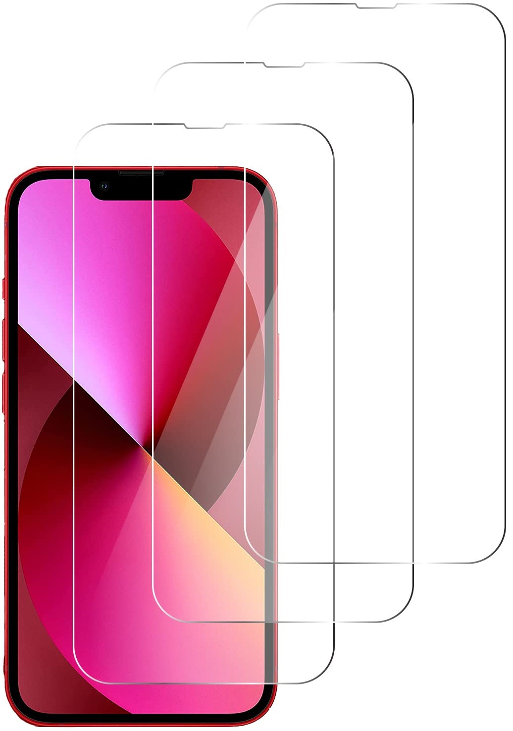 Vetro Temperato per iPhone 13 / iPhone 13 Pro [3 Pezzi] Vetrino Protettivo Pellicola Protezione Schermo