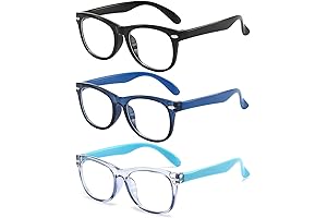 Children's Blue Light Blocking Glasses, 3-Pack