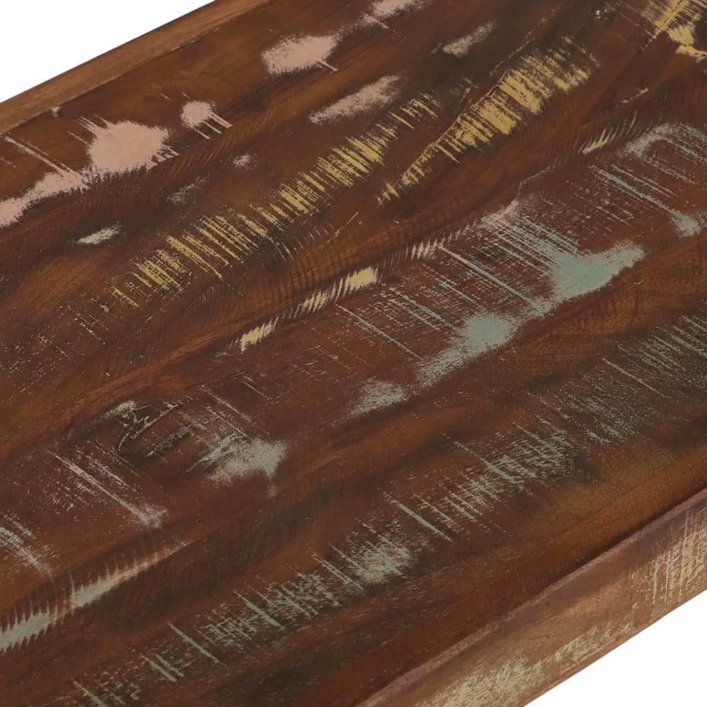 Ławka z litego drewna mango z miejscem do przechowywania, do przedpokoju, ławki garderobianej i regału na buty, 100 x 35 x 45 cm, stabilna ławka do salonu, jadalni, ławeczka, z klapką i