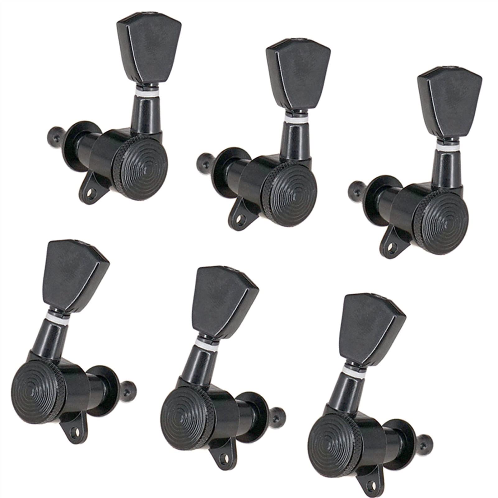 Clavijas Guitarra Cuerdas Repuesto Paquete De 6 Clavijas De Ajuste De Cuerda De Bloqueo para Guitarra Acústica/eléctrica, Negro