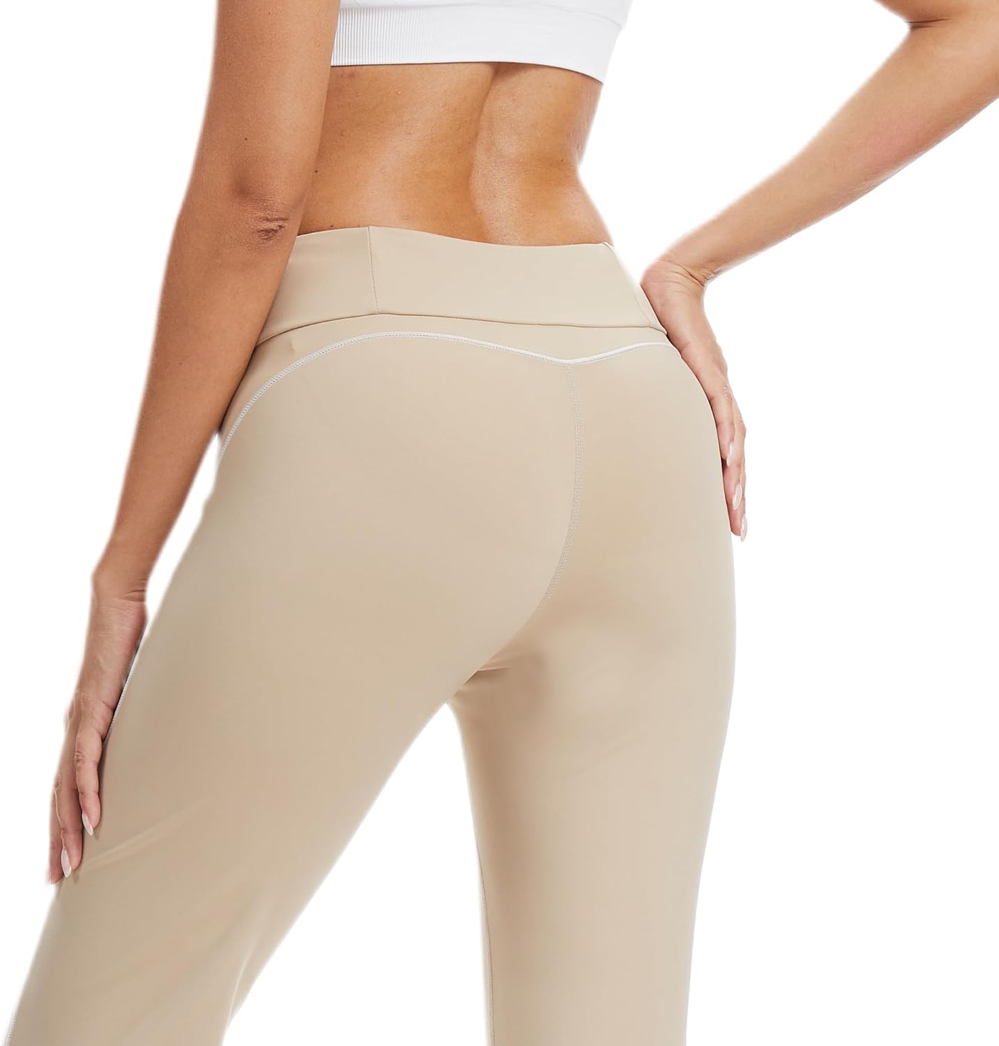 VME High Waisted Yoga Pants with Pockets - Tummy Control Workout Running Yoga Legging for Women - Image 7