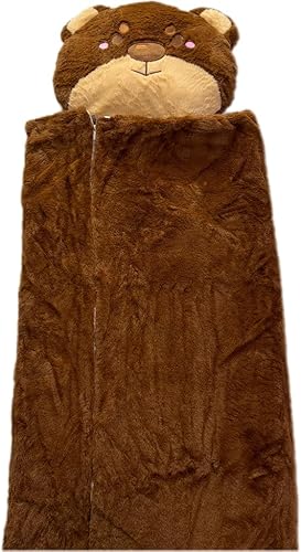 Nalexmi Saco de dormir feliz para niños, cómodo, acogedor, lindo, súper suave, cálido, para todas las estaciones, bolsas de dormir de animales para