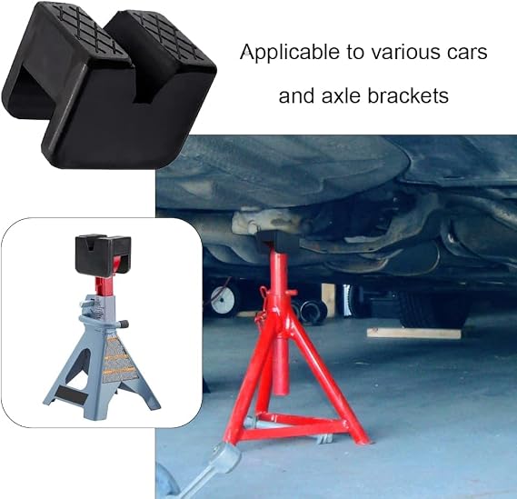 2 Pcs Jack Stand Pads Universal Frame Rail Protectors Slotted Pinch Welds Protectors for Most Types of Car Jacks