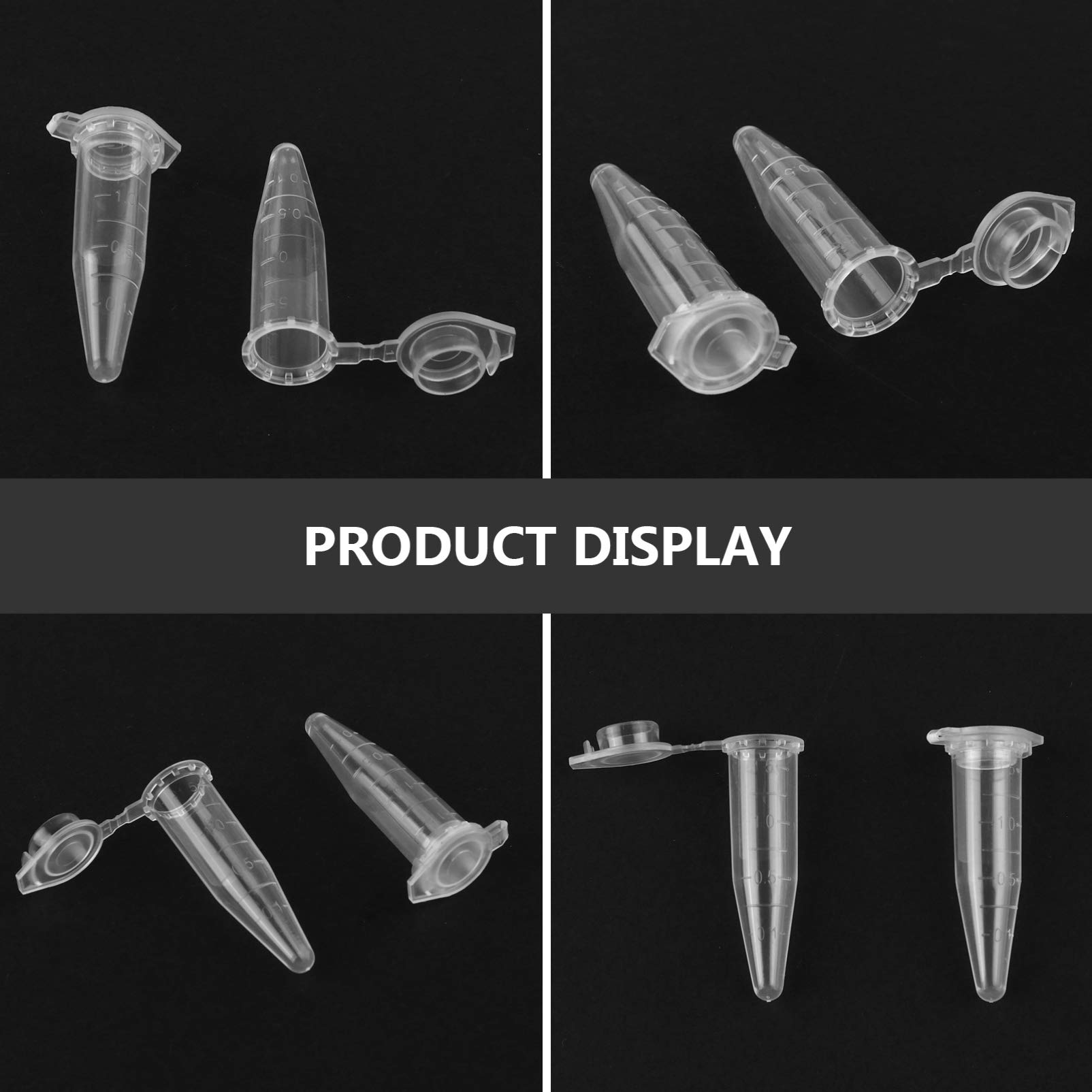 1000 Piezas Tubo Centrífugo Tubo De Centrífuga Con Tapa a Presión Tubos De Ensayo De Laboratorio Tubo De Ensayo De Centrífuga De Plástico Con Cubierta El Plastico Botón