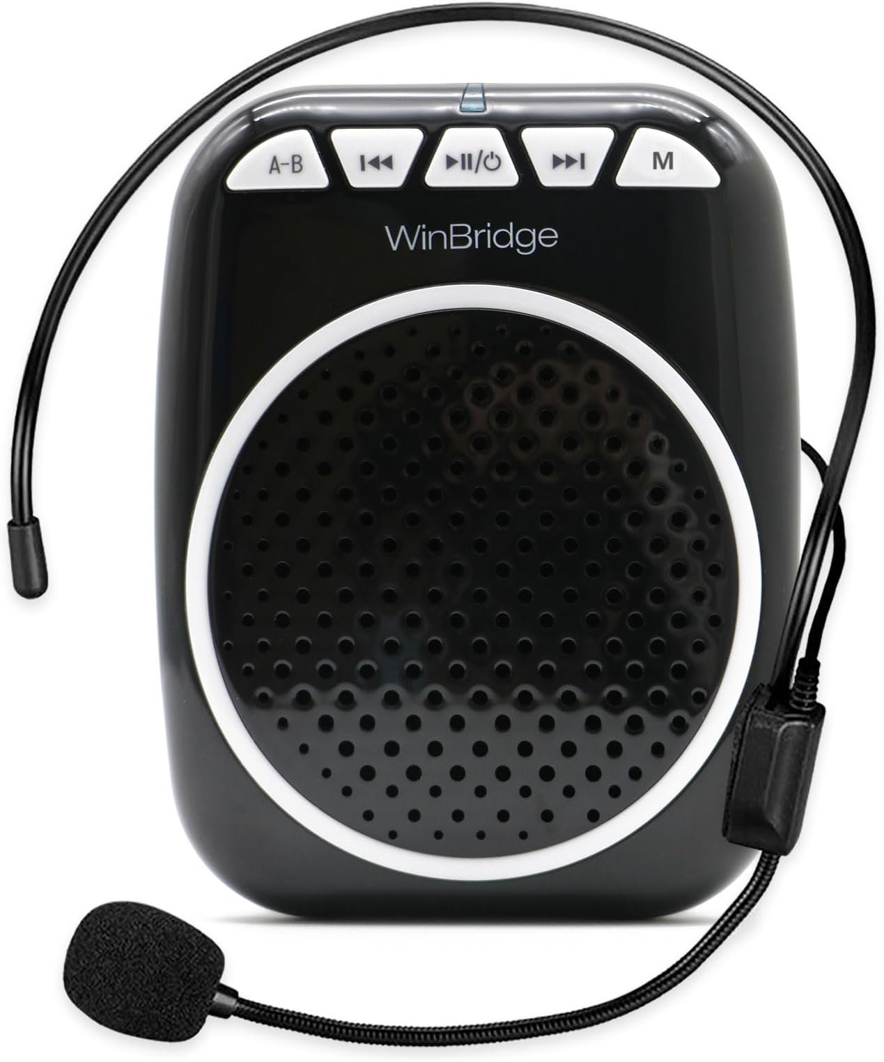 WinBridge WB001 Portable Voice Amplifier with Headset Microphone, Personal Speaker Head Mic, Megaphone Speaker for Teachers, Elderly, Tour Guides, Coaches, Presentations, Mini PA with Wearable Mic