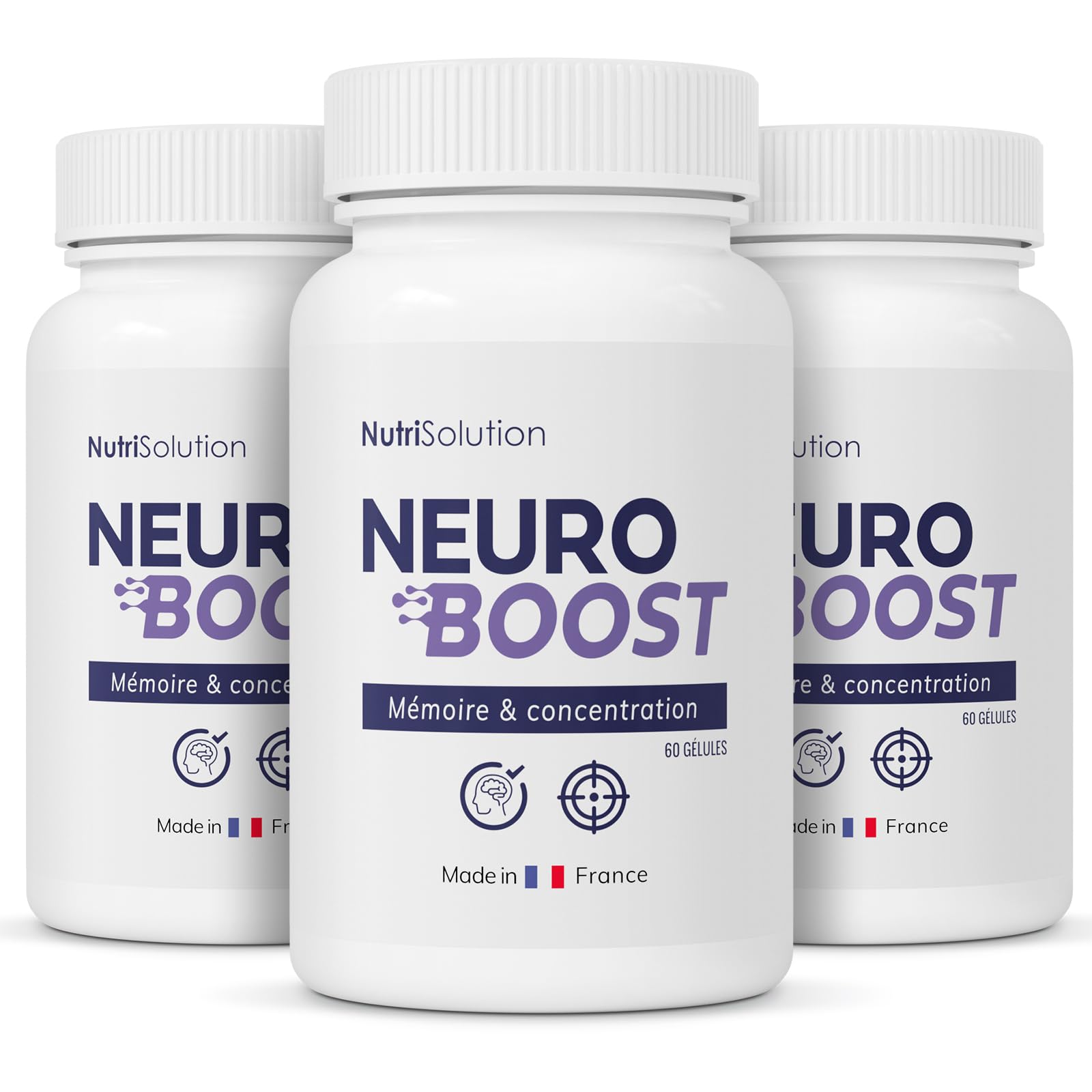 NeuroBoost: Integratore Naturale di Supporto Cognitivo con Ginkgo Biloba, Vitamina B12 ed Estratti di Piante - Nutre la Memoria, la Concentrazione e la Salute Cognitiva - 60 Capsule Vegane (3)