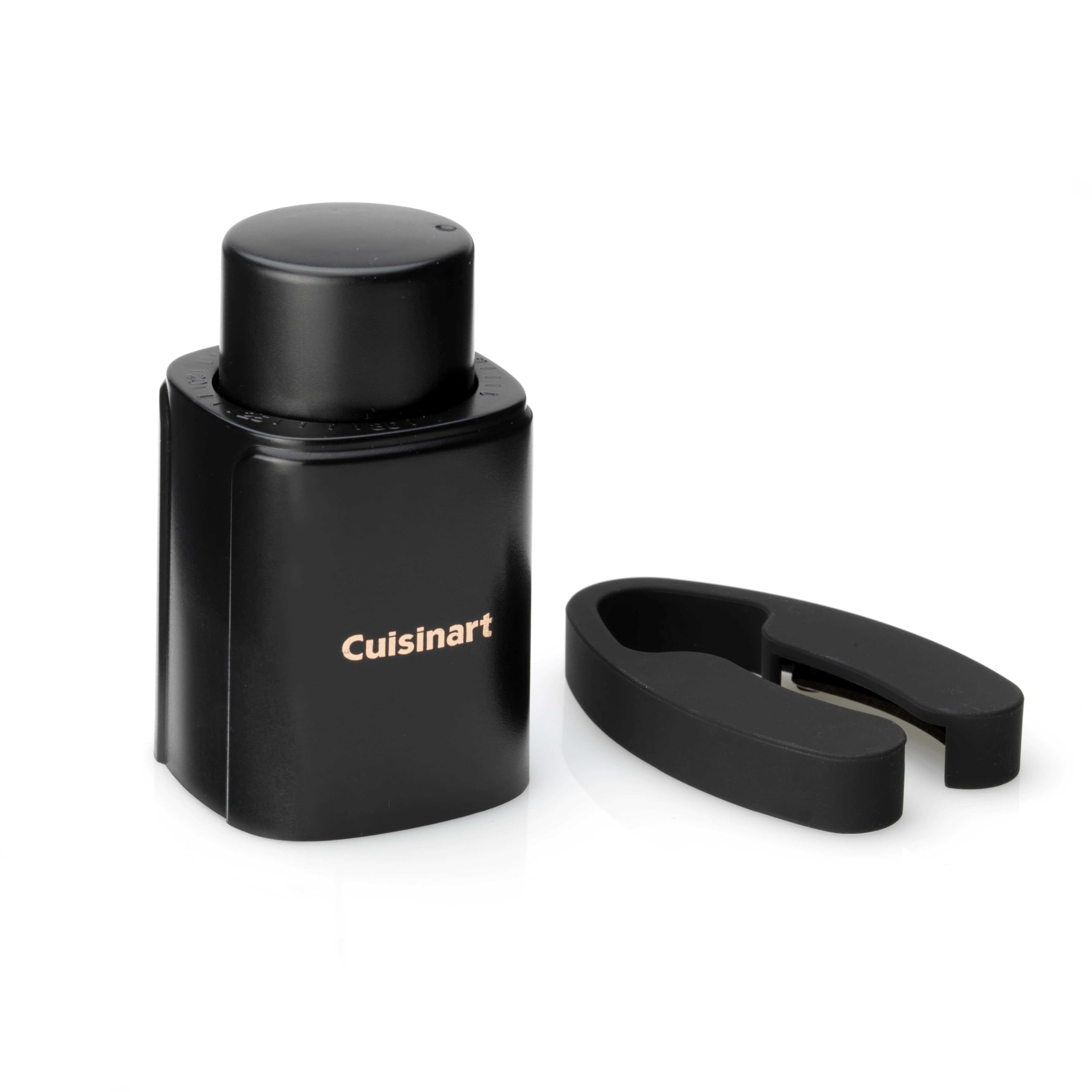 Cuisinart Ouvre-bouteille automatique rechargeable avec scelleur sous vide | Ouvre-bouteille à vis en liège | Jusqu'à 80 bouteilles | Coupe-capsule intégré | Cadeau pour les amateurs de vin | Noir