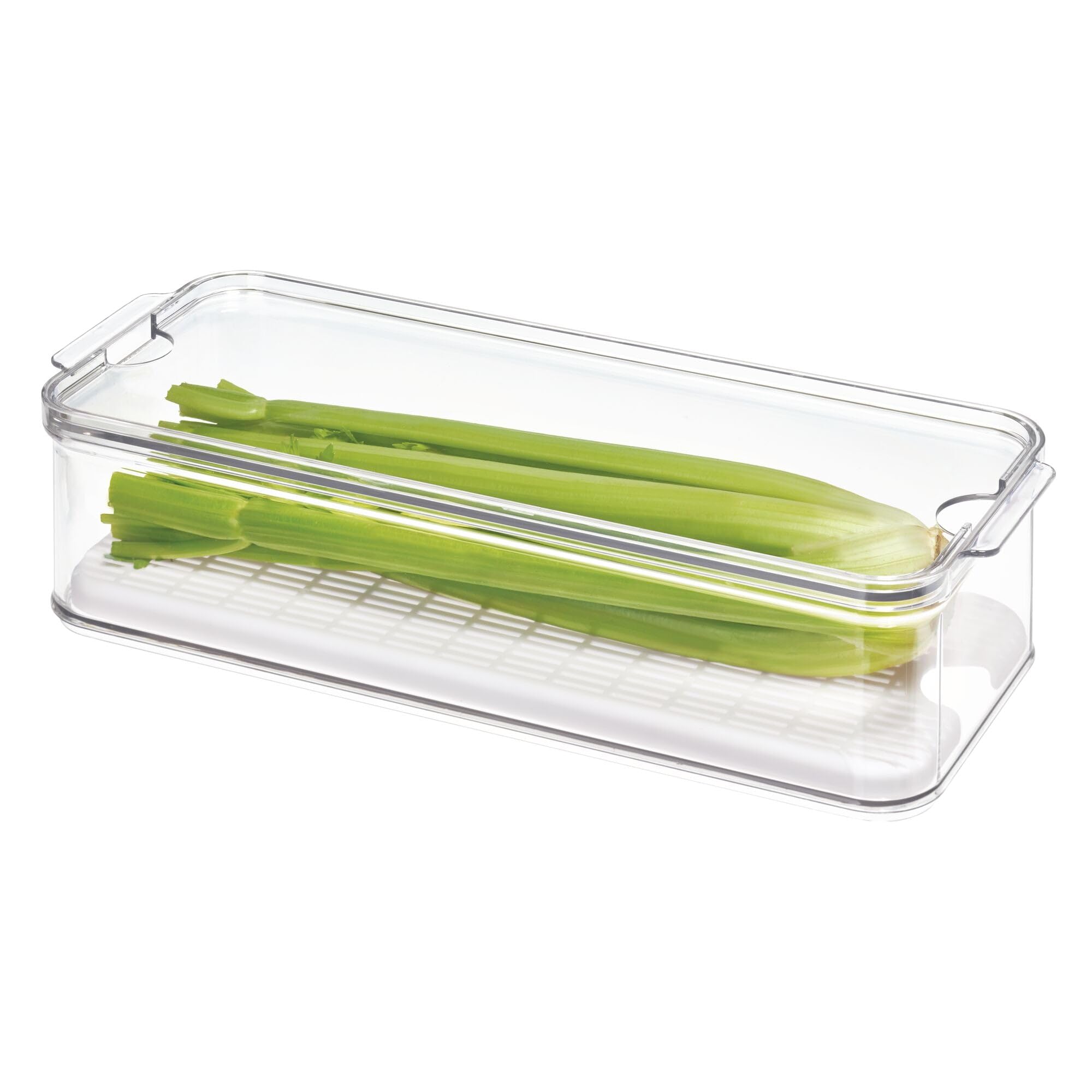 iDesign Box frigo con coperchio, Piccoli contenitori frigorifero in