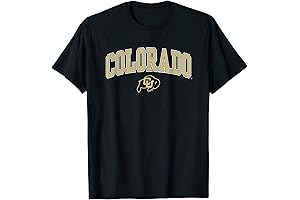 Colorado Buffaloes Arch Over Black Officially Licensed T-Shirt