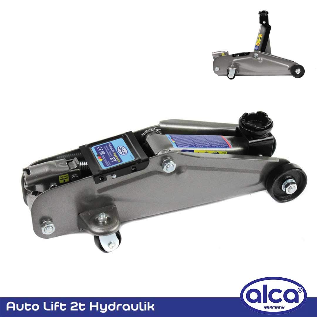 alca Germany Car Trolley Jack Lifting Tool 2 Tonne Heavy Duty Hydraulic Stand A437000