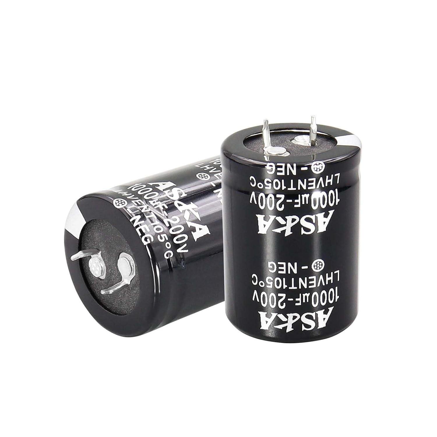 4PCS 200V 2200uF Snap in Aluminum Electrolytic Capacitor for Power Amplifie, Battery Charger;Subwoofer,Bridge Rectifier Filter