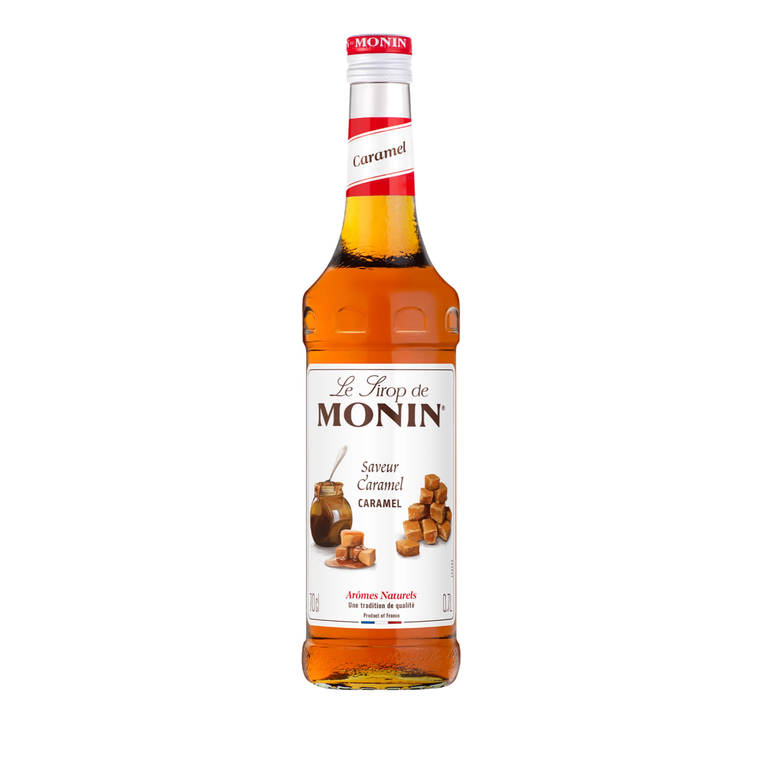 MONIN - Assortiment Sirop de Vanille de Madagascar, Caramel, Noisette - Pour Café, Chocolat Chaud, Capuccino ou Latte - Arômes Naturels - Bouteille en Verre - 3 x 70 cl