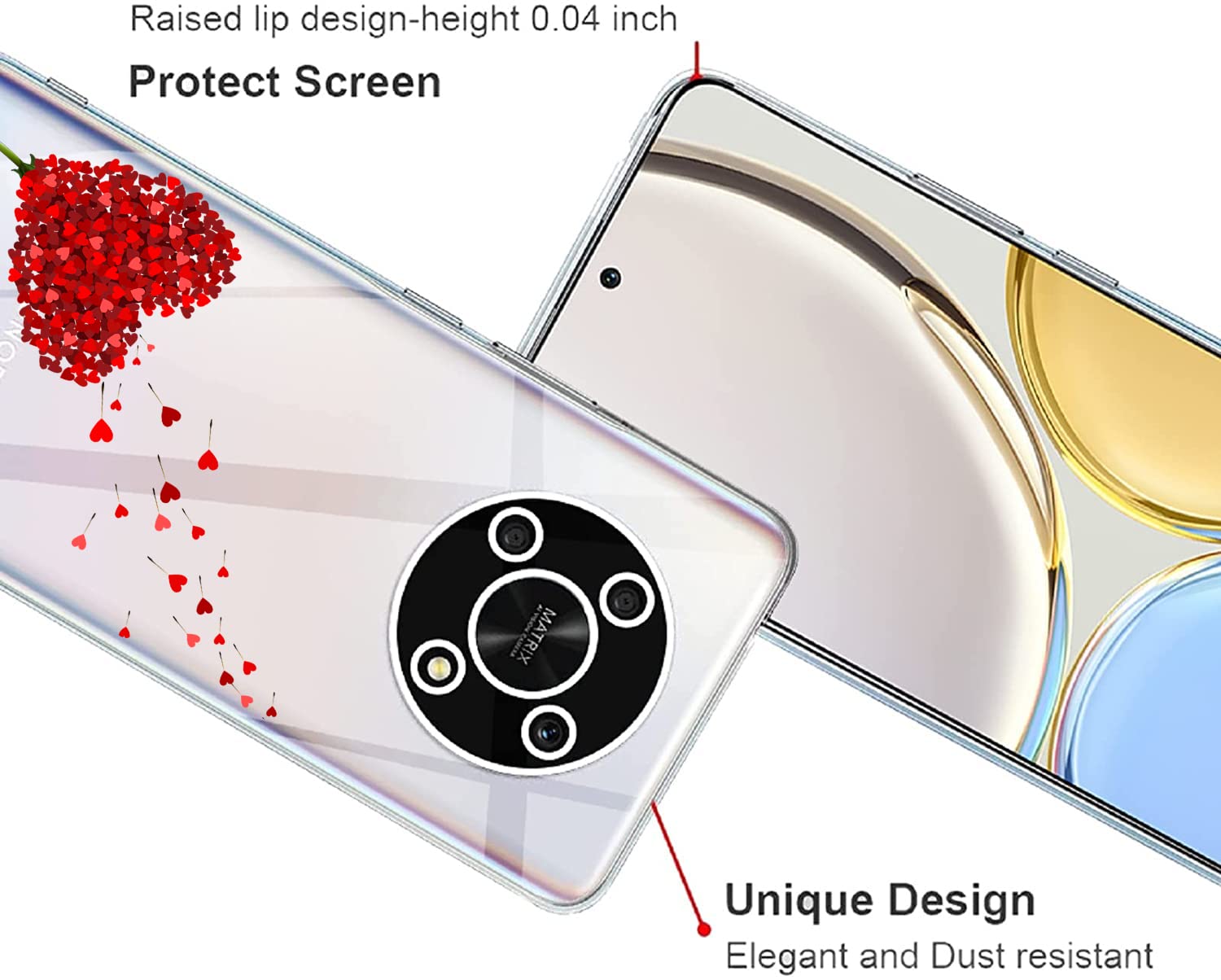 Custodia In Silicone TPU Con Protezione Fotocamera Per Honor Magic 4 Lite 5G – Morbida E Anti-impronta (Nero)