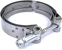 Vista 2 de tubo de bajada, pinza de banda, de acero inoxidable CNC, de 3 pulgadas
