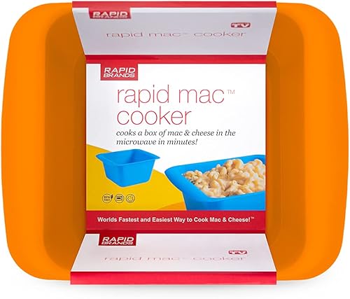 Rapid Mac Cooker Microondas con queso en 5 minutos, perfecta para dormitorio, cocina pequeña u oficina, apta para lavavajillas, microondas, sin BPA