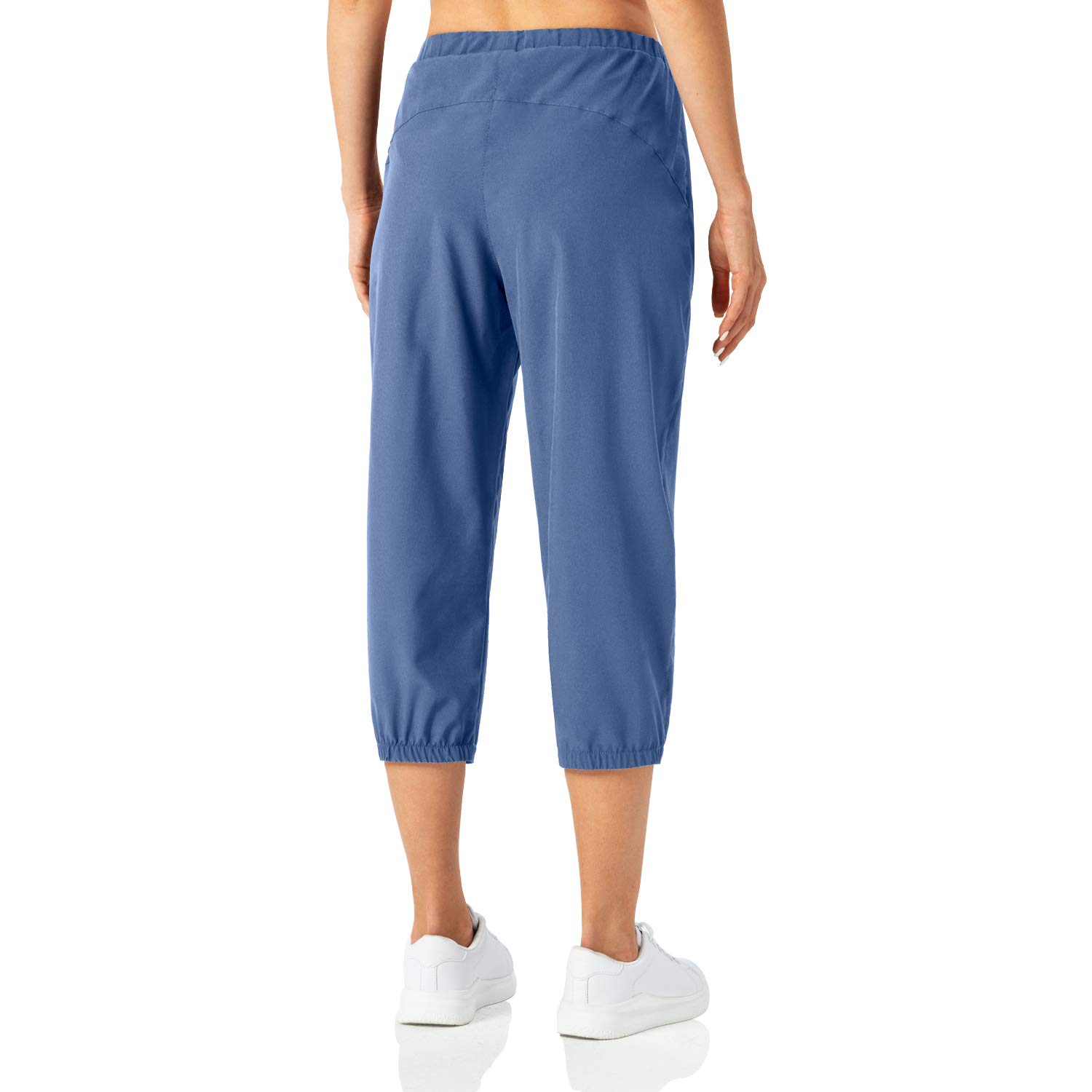 Butrends 3/4 Pantalón de Chándal para Mujer Pantalones de chándal Ligeros para Mujer Pantalones Capri de Secado rápido Pantalones de Senderismo Casuales con Bolsillos con Cremallera