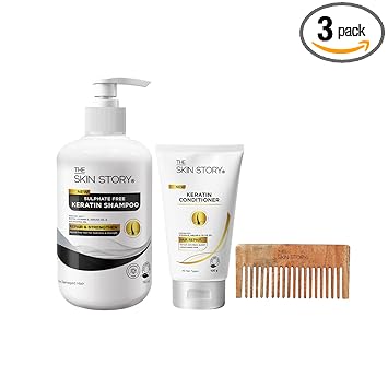 The Skin Story Sulphate & Paraben Free Keratin Hair Care Duo ( Shampoo + Conditioner )