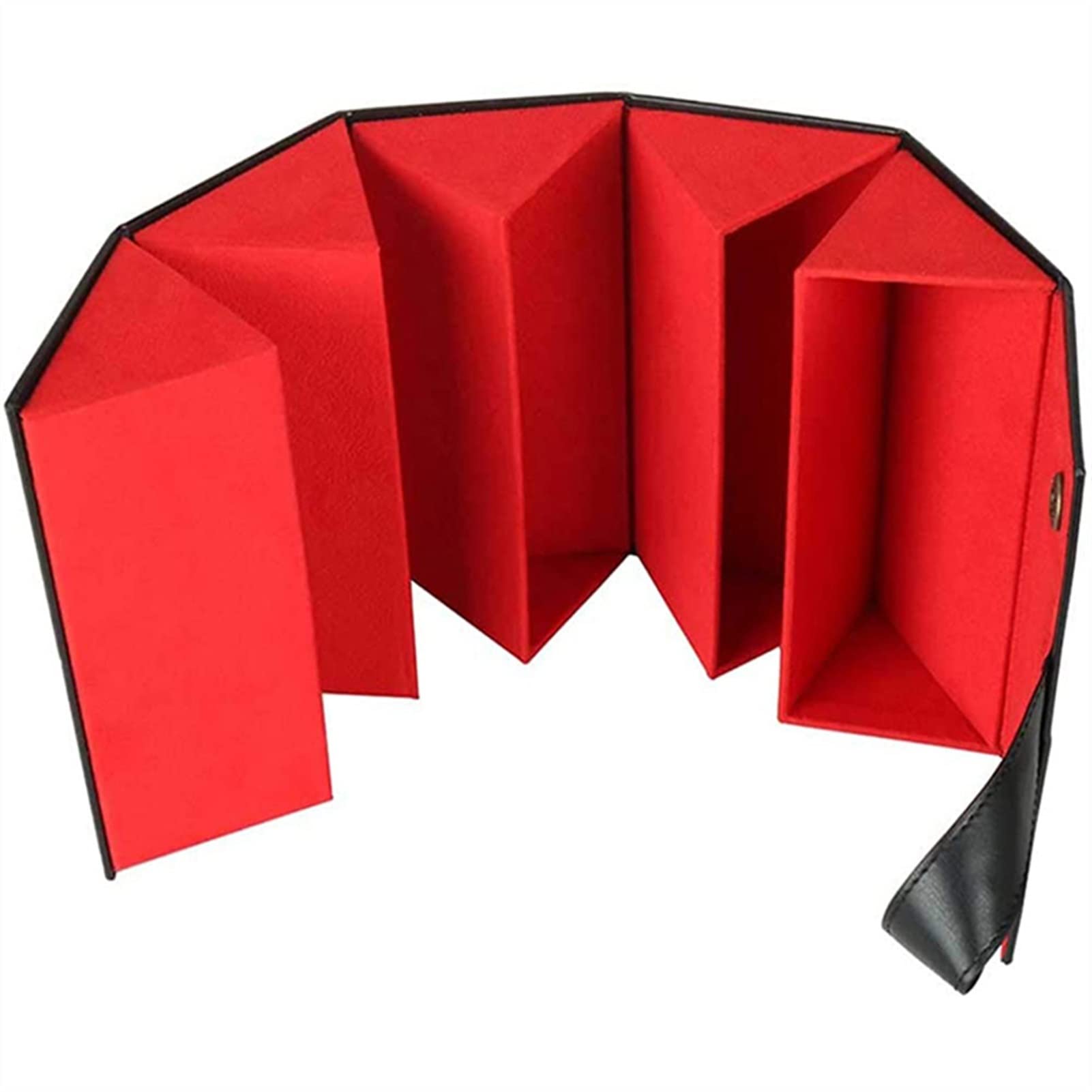 Stojak na okulary 6 przegródek PU składane skórzane pudełko do przechowywania okularów przeciwsłonecznych okulary podróżne organizer etui wiele wiszących pojemników ekspozycyjnych na okulary