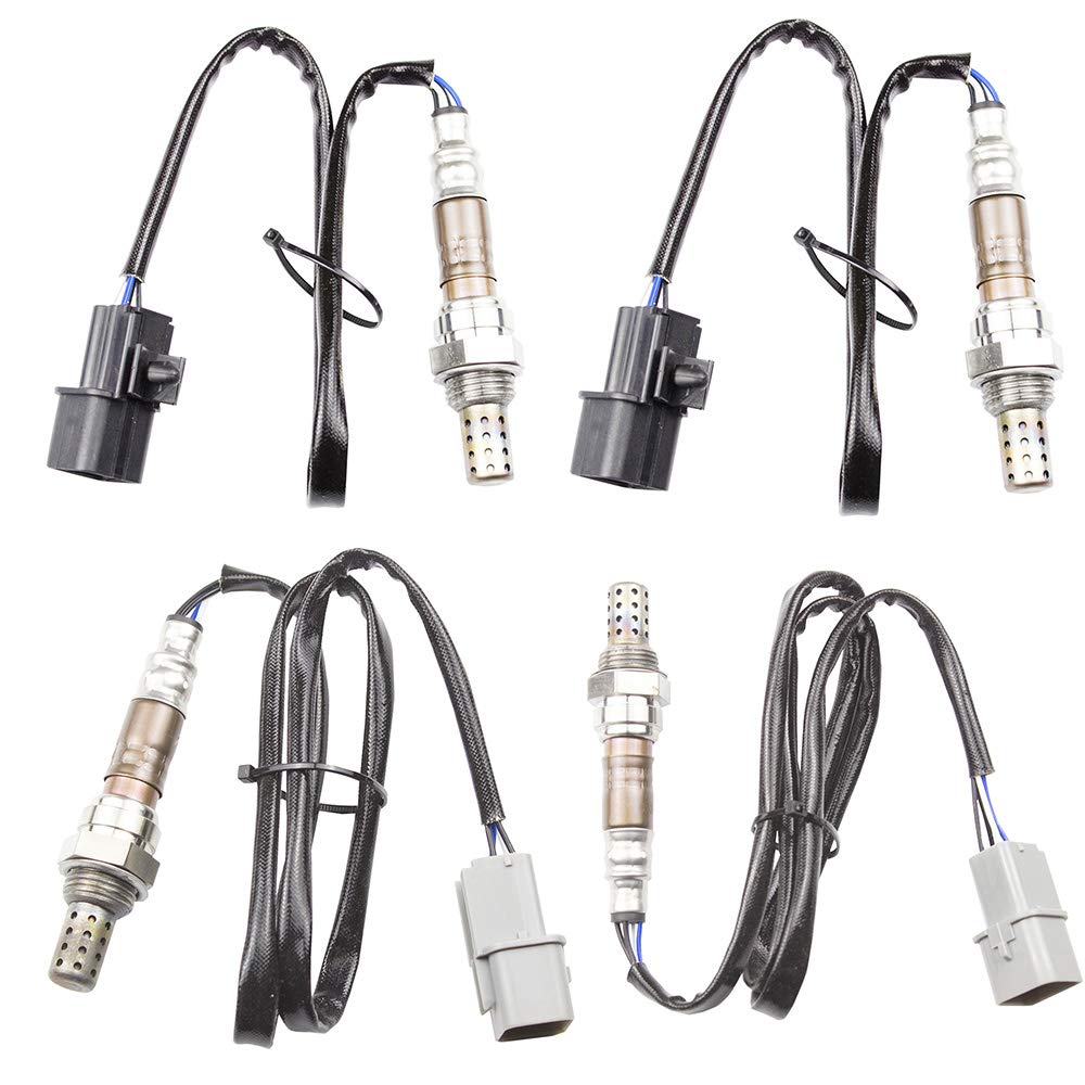 4 sensores de oxígeno O2 1 y 2 para Mitsubishi Eclipse 3.8L Upstream + Downstream 2006 2007 2008 2009 2010 2012