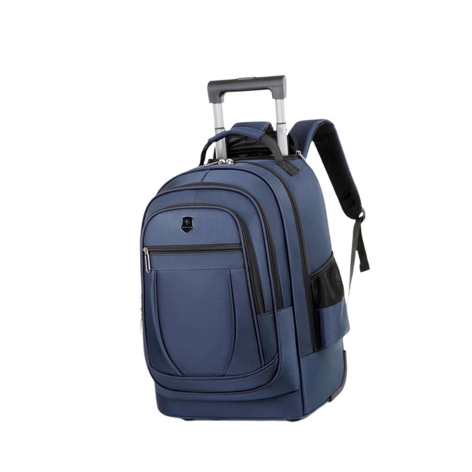 Zaino Trolley Con Ruote Per Sistema Multi Tasche Di, Blu, 50x34x22cm