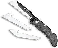 Vista 9 de OUTDOOR EDGE 2.5" RAZOR-WORK - Cuchillo plegable de utilidad con hoja reemplazable RazorSafe (Negro, 2 hojas)