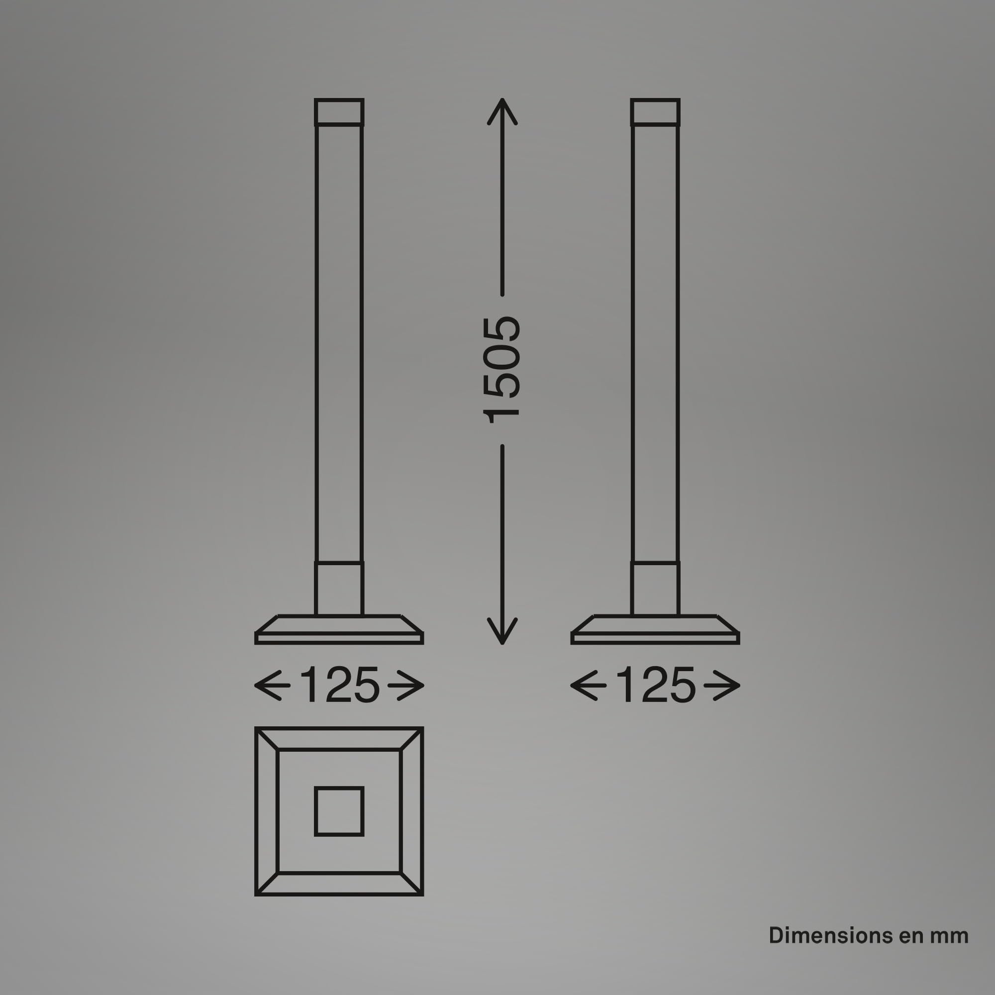 BRILONER - Lampadaire LED avec télécommande, intensité lumineuse variable, capteur de musique, gaming, lampadaire sur pied salon, lampe sur pied, 150x12,5x12,5 cm, noir