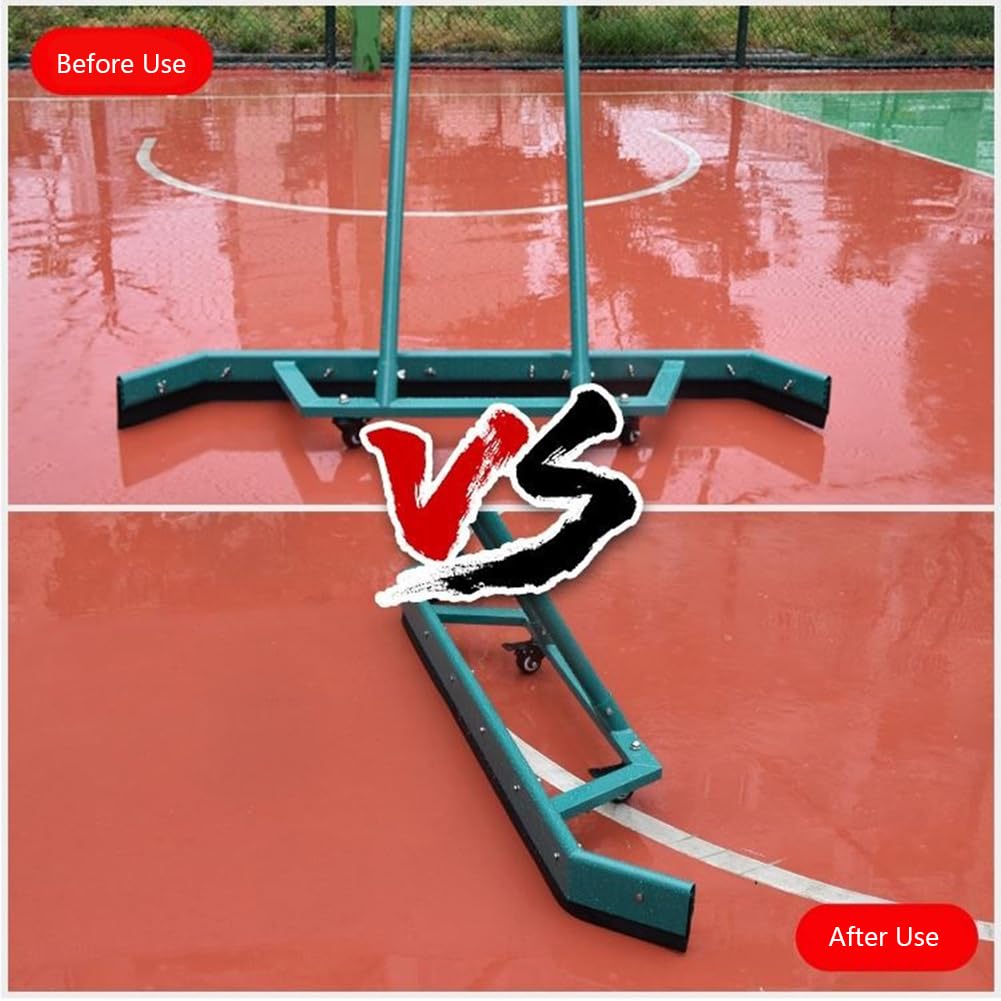 Escobilla de Goma for cancha de Tenis Deportiva, de aleación de Aluminio, for Secadora de cancha de Tenis, Escoba de Alta Resistencia, removedora de Agua for Pisos ，Empujadores de Pista