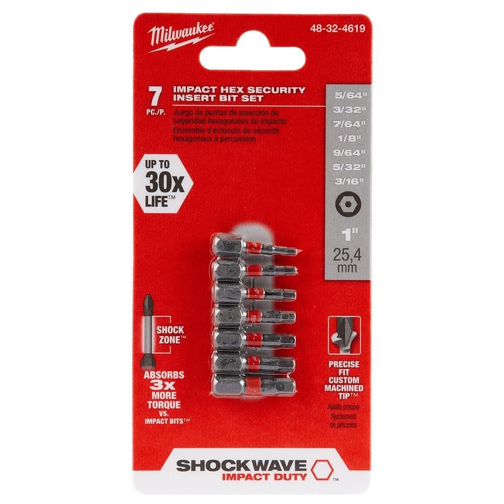 Milwaukee Accessory 48-32-4619 Hex Security Set - Amazon.com