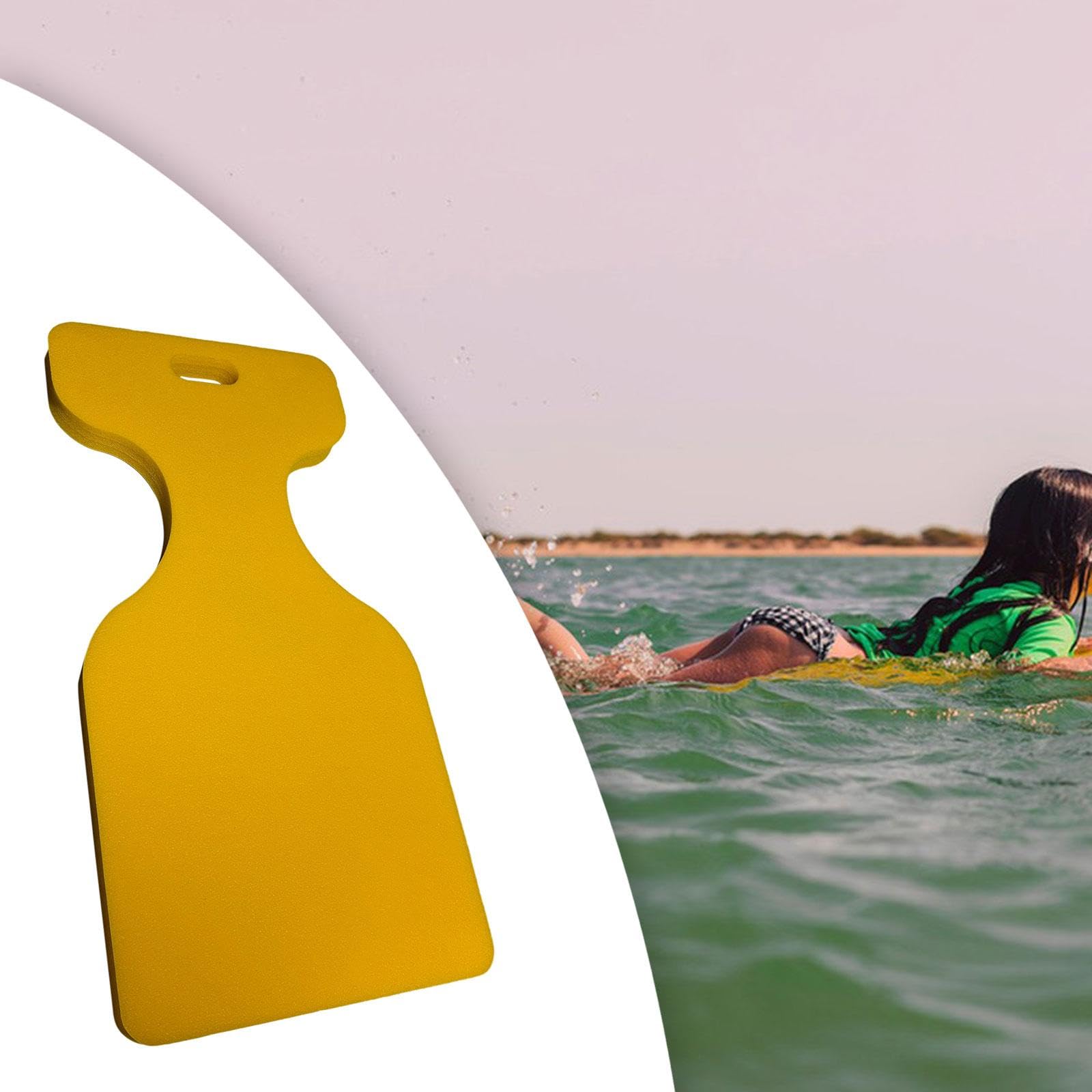 Bouée Aquatique en Forme de Selle, Jouet Aquatique pour Adultes, Aide à La Natation, Flotteur Insubmersible pour Piscine, Planche de Natation pour ADU, Jaune