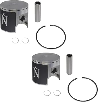 Namura, NW-20001-2, 2 Piston Kits for Kawasaki 1982-1990 Jet Ski JS 550 & SX 550 .020 Over Bore 75.5mm