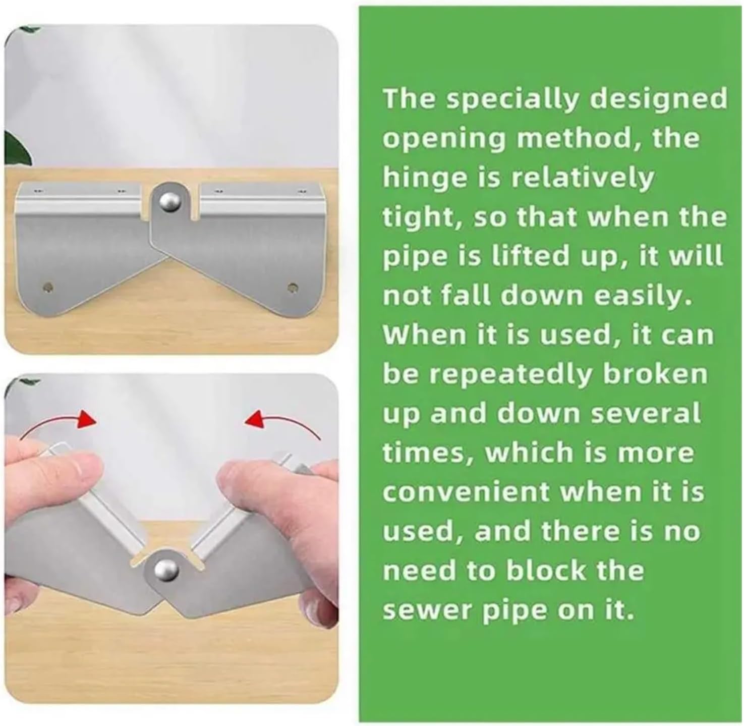 Downspout Hinge Downspout Hinge 20pc Innovative Flip Design Gutter Extension Anti-Slip Water-Proof Flip-Up Compact Durable