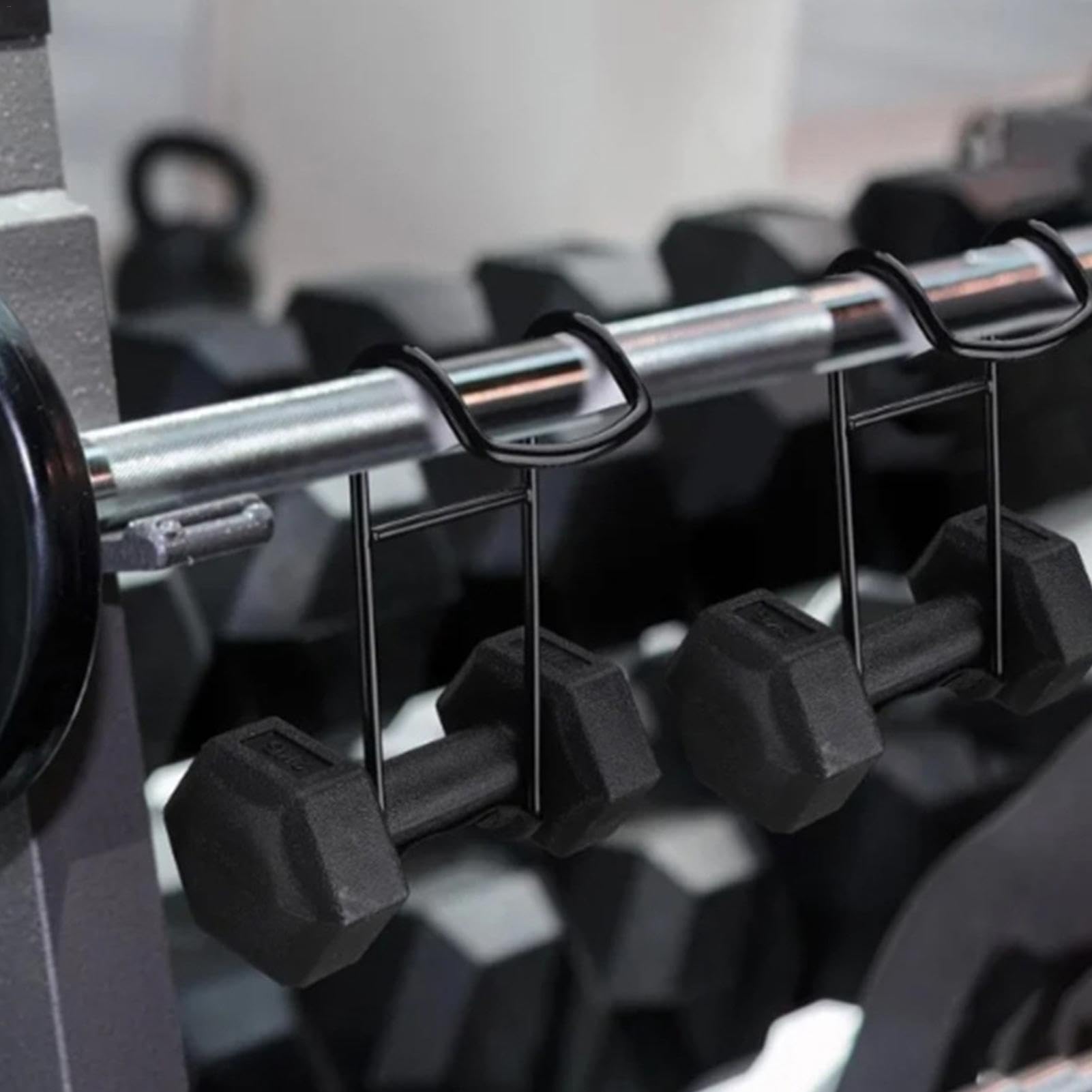 2 ganci per manubro, ganci resistenti per manubro, 102,1 kg, per sollevamento pesi su petto e spalle