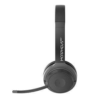 Morpheus 360 Advantage Wireless Headset with Detachable Boom Mic CES Award-Winning Bluetooth Headset with Microphone, Noise Cancelling Headphones with Mic, UC Compatible, 20H Battery, USB Dongle