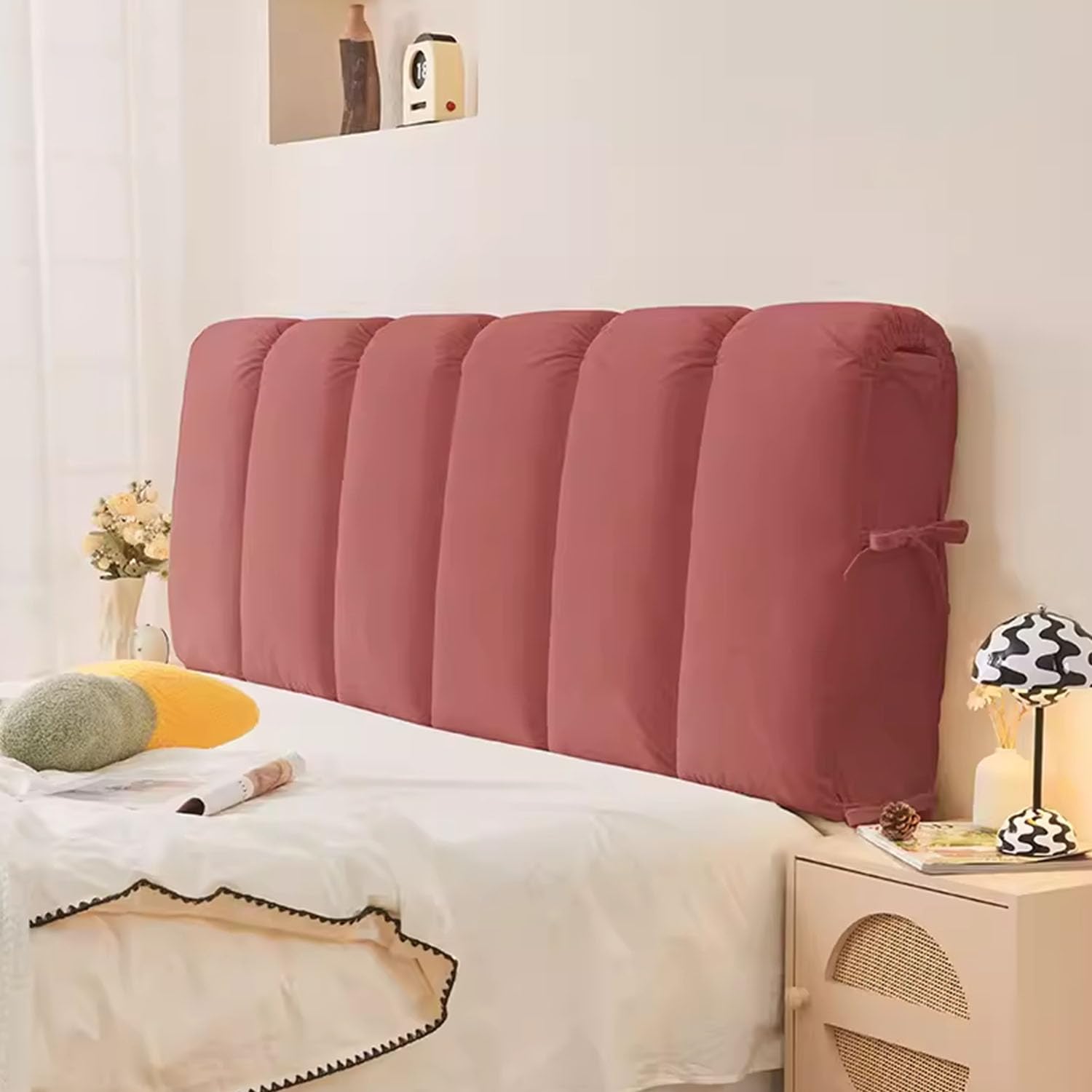 Housse De Protection Pour Tête De Lit Et Dossier En Velours épais Matelassé Pour Lit King Size, Lit Simple, Housse De Protection Contre La Poussière, Gris 2-220 Cm