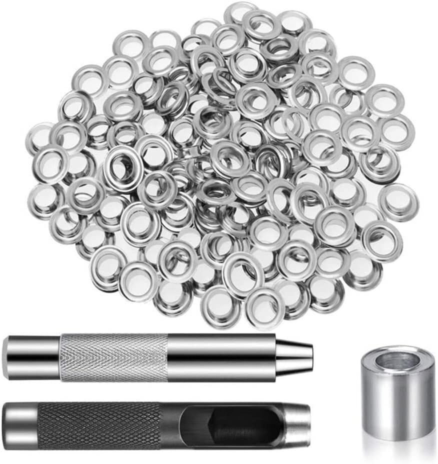 100 Pieces Set Clothes Tarp 14mm Grommet Replacement Portable Boat Tent Copper Eyelet DIY Crafting Handicraft Spare Parts - (Color: TYPE1)