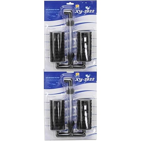 Amazon 火の色 水槽用フィルター スポンジフィルター フィルター アクアリウム 魚タンク ダブルヘッド 黒 火の色 フィルター 通販