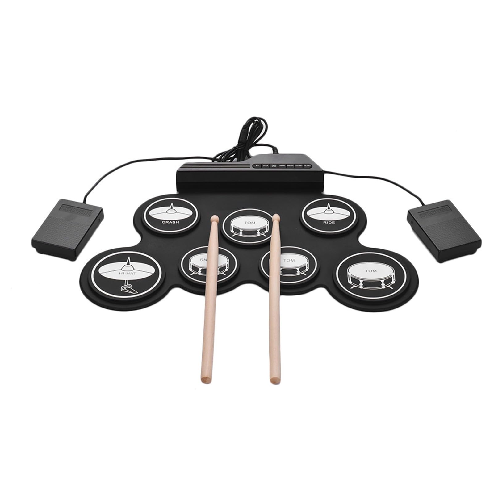 Batteria elettronica portatile USB adatta per gli appassionati di musica con ricca libreria di suoni tra cui ritmi rock per principianti