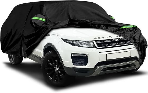 Waterproof Car Cover Fits for 2011-2024 Land Rover Range Rover Evoque, All Weather Outdoor Cover Full Car Cover with Door Zipper & Windproof Bands for Sun Snow Rain Dust Protection
